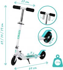 Самокат QKIDS FLO blue/black
